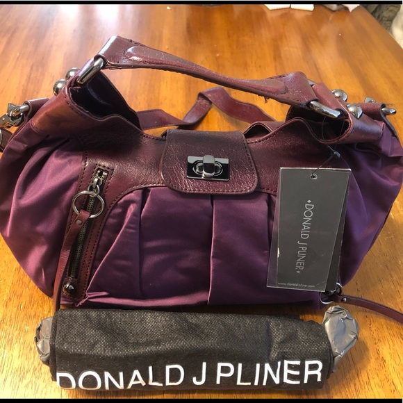NWT DONALD J. PLINER plum handbag! Retails @ $225 - Picture 1 of 5